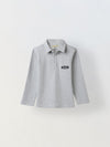 Boys Grey Polo T-Shirt