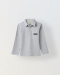 Boys Grey Polo T-Shirt