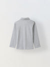Boys Grey Polo T-Shirt