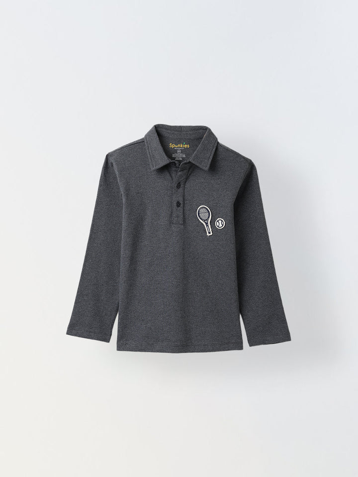 Boys Dark Green Polo T-Shirt