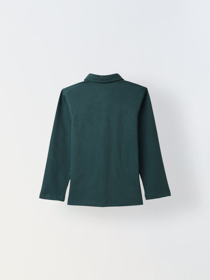 Boys Green Polo T-Shirt