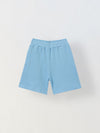 Spunkies Boys Blue Solid Crew Neck Short Sleeves T-Shirt and Shorts Set