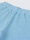 Spunkies Boys Blue Solid Crew Neck Short Sleeves T-Shirt and Shorts Set