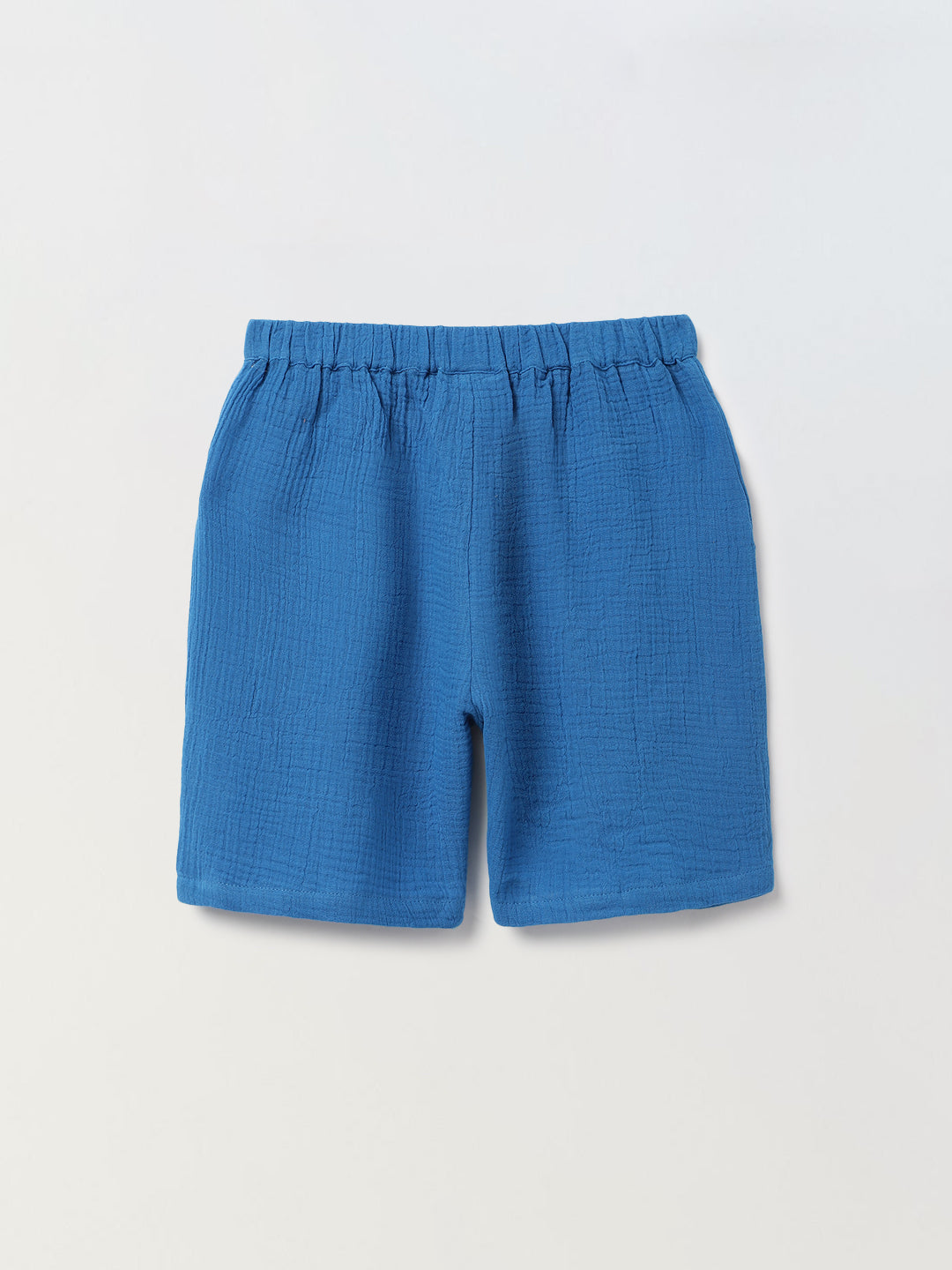 Boys Blue Cotton Gauze Summer Sets