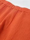 Boys Red Cotton Gauze Summer Sets