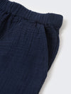 Boys Navy Cotton Gauze Summer Sets