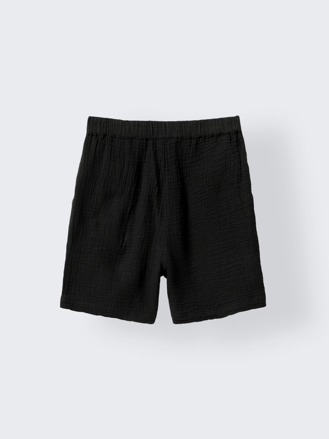 Boys Black Cotton Gauze Summer Sets