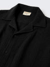 Boys Black Cotton Gauze Summer Sets