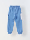 Stylish White & Blue Boys Set with Pullover, Knit Fabric & Hood Neck Regular Fit, Winter Ready