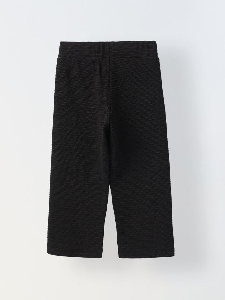 Boy Black Waffle Knit Popsicle Patch Top with Bottom Set