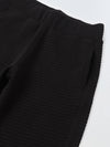 Boy Black Waffle Knit Popsicle Patch Top with Bottom Set