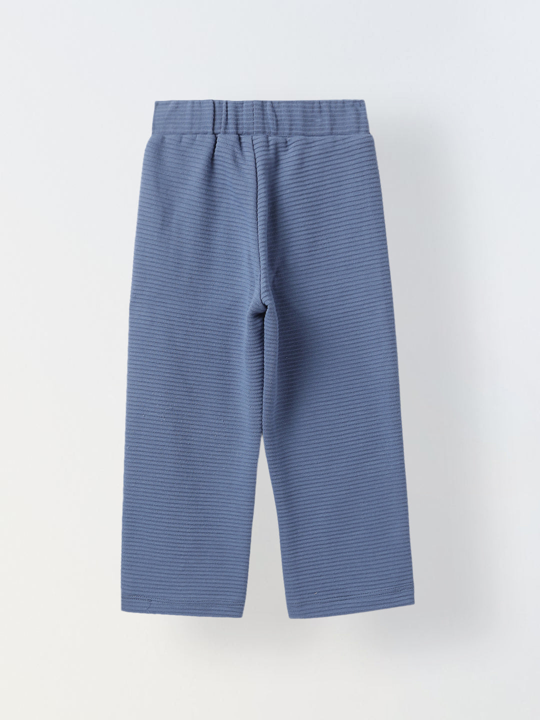 Boy Blue Waffle Knit Otoman Rib Top with Bottom Set
