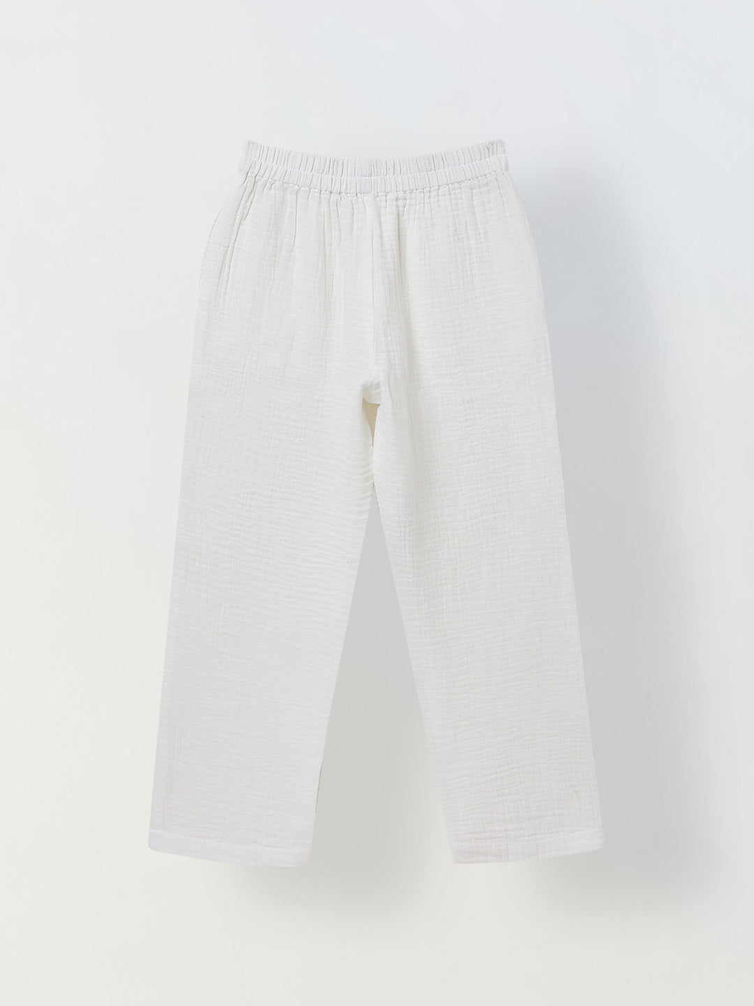 Spunkies Boys Textured Resort Collar Short Sleeves Wrap Shirt and Trousers Set