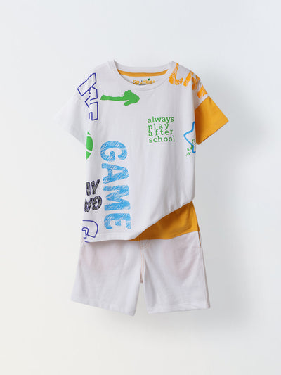 Boys Tshirt And Shorts Set