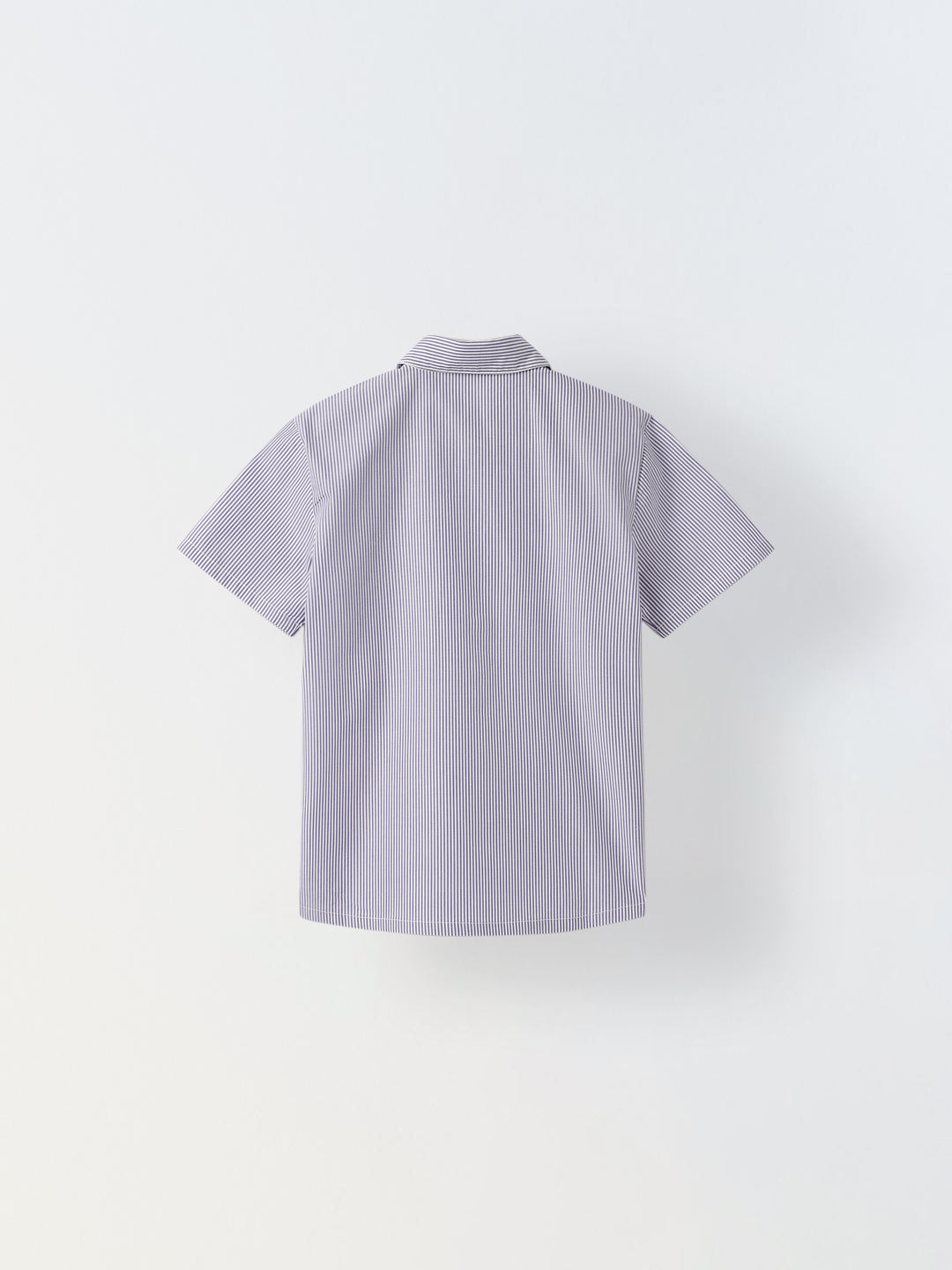 Cotton Navy/White Stripe Shirt For Boys