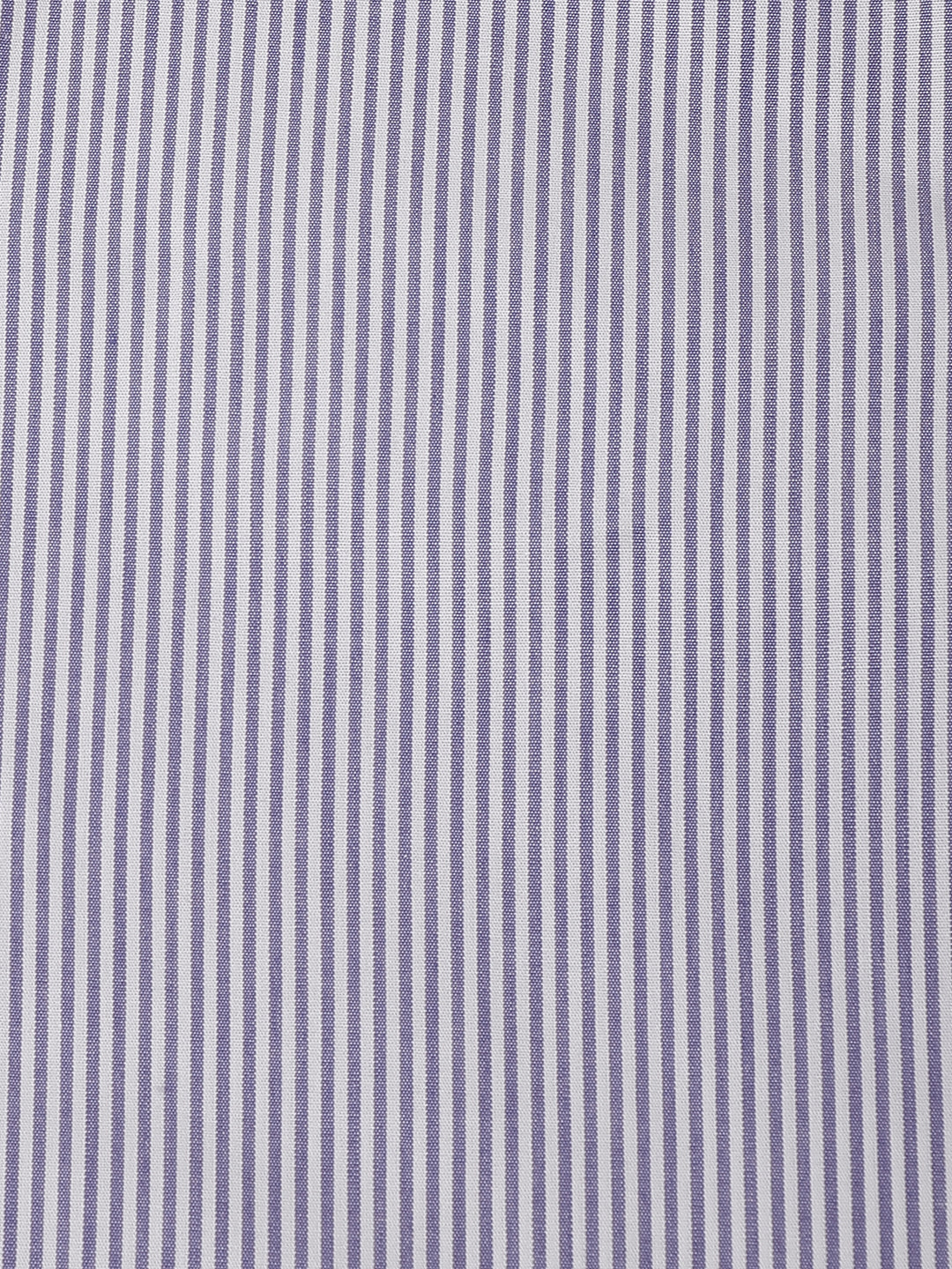 Cotton Navy/White Stripe Shirt For Boys