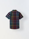 Multicolour Checks Cotton Collar Neck Shirt For  Boys