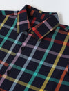Multicolour Checks Cotton Collar Neck Shirt For  Boys