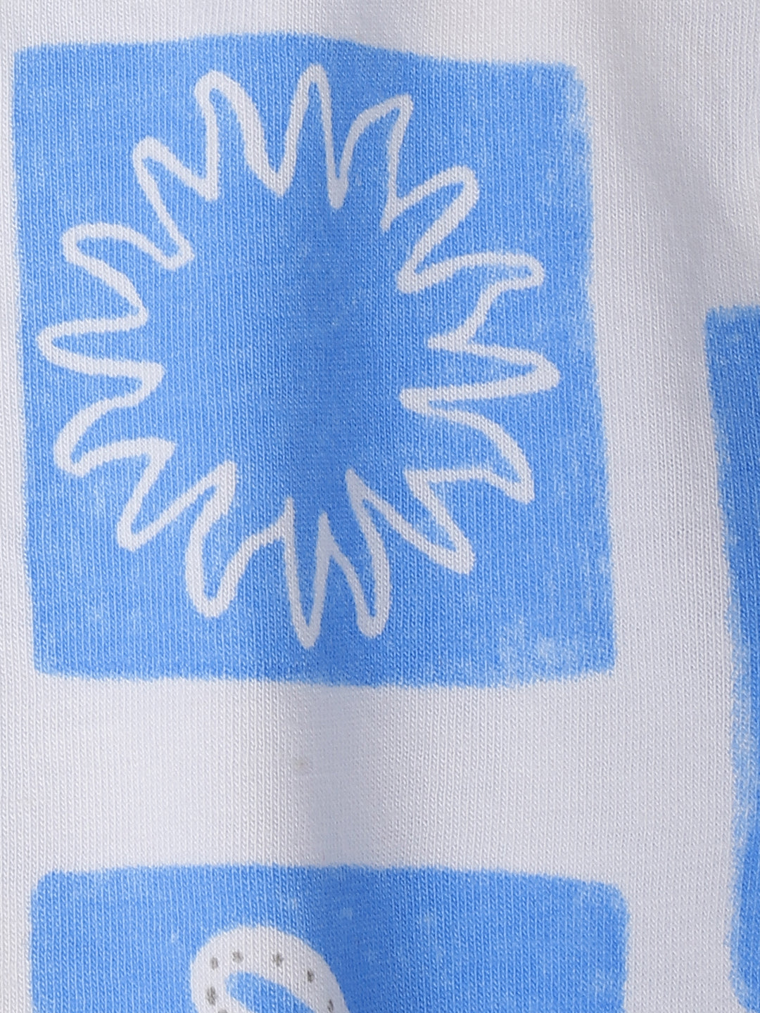 White Overall Printed Half Sleeve T-shirt