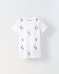White Overall Printed T-Shirt