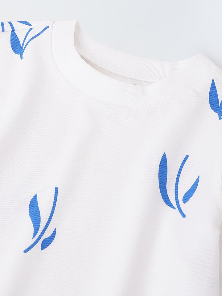 White Overall Printed T-Shirt