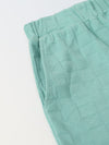 Teal Green Textured Co-Ord Set-Boy