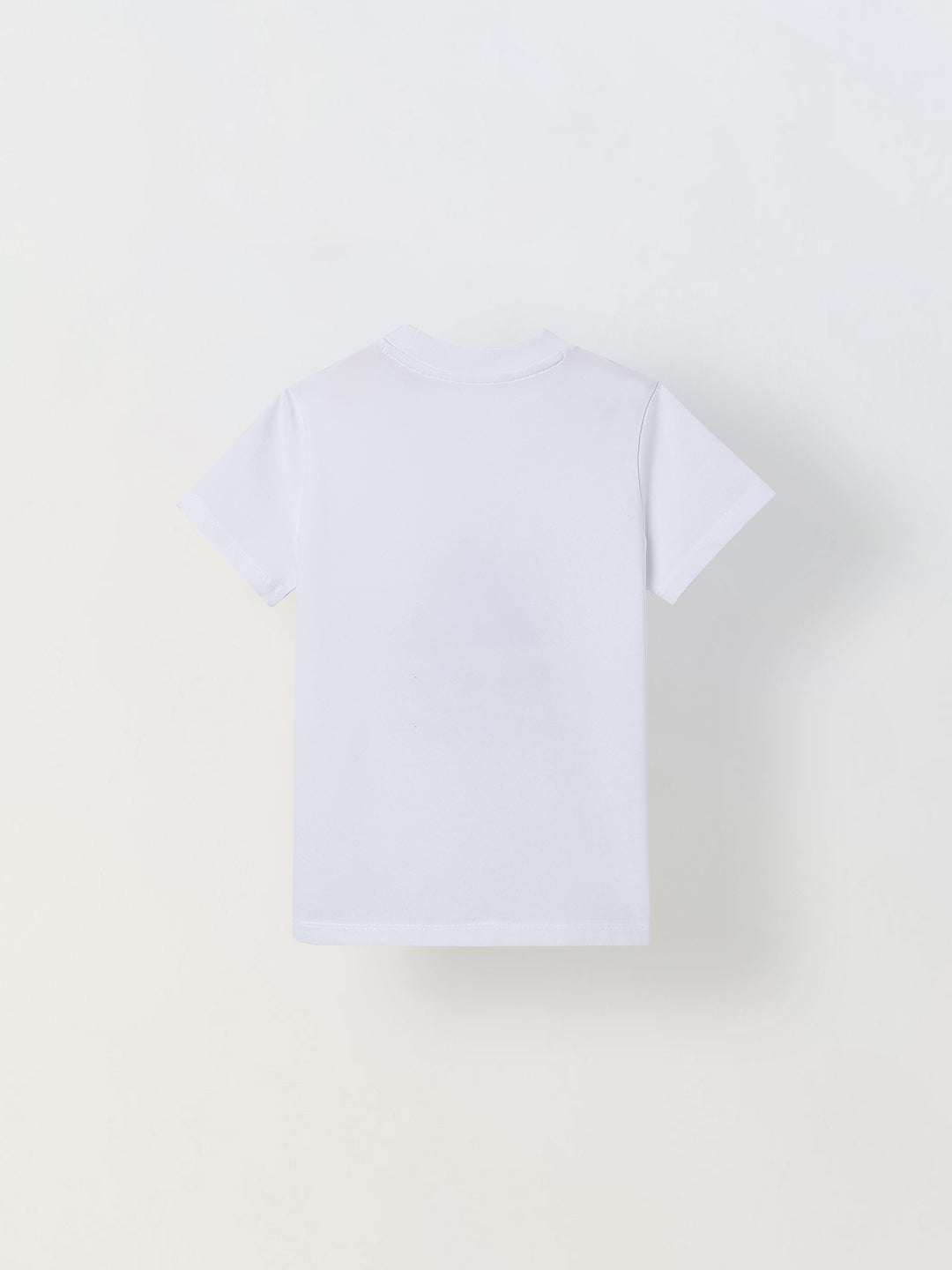 Spunkies White Boys Graphic Print Crew Neck Short Sleeves T-Shirt