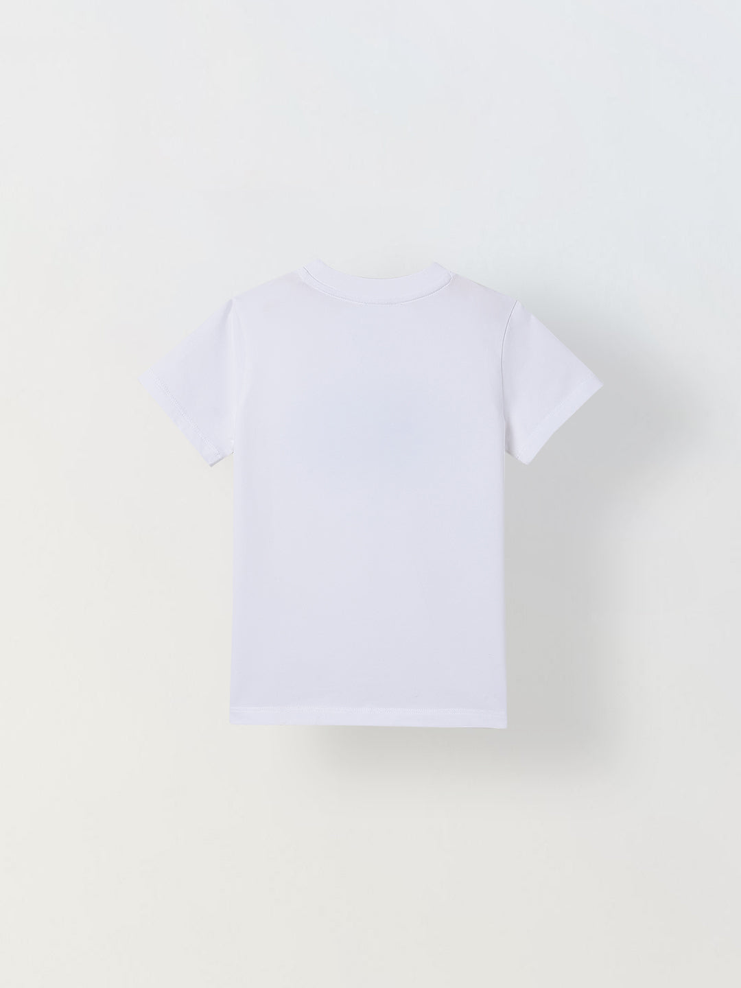 Spunkies White Boys Graphic Print Crew Neck Short Sleeves T-Shirt