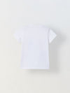 Spunkies White Boys Graphic Print Crew Neck Short Sleeves T-Shirt