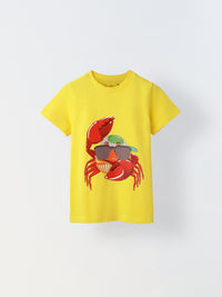 Yellow Round Neck T-Shirt