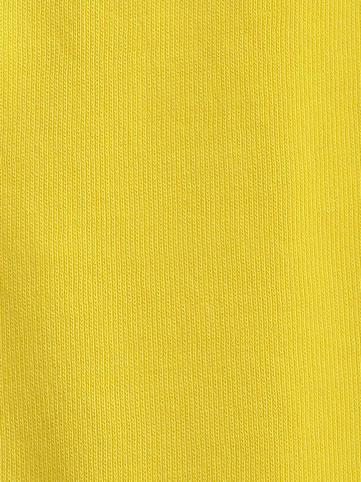 Yellow Printed Round Neck Half Sleeve T-shirt