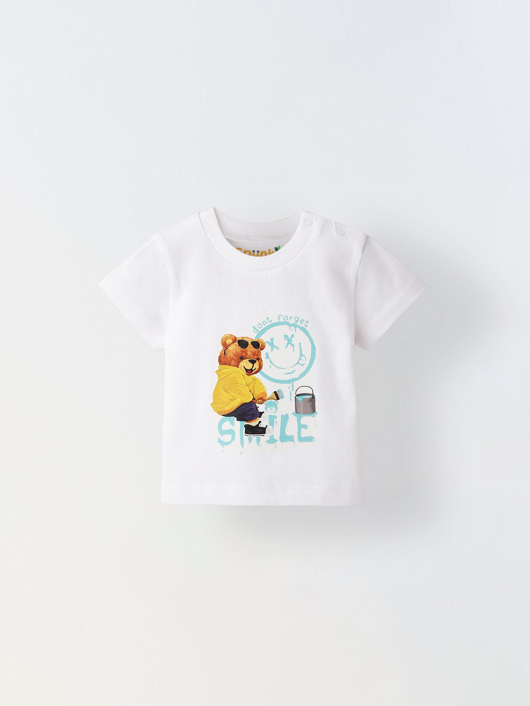 White Smile Printed T-shirt