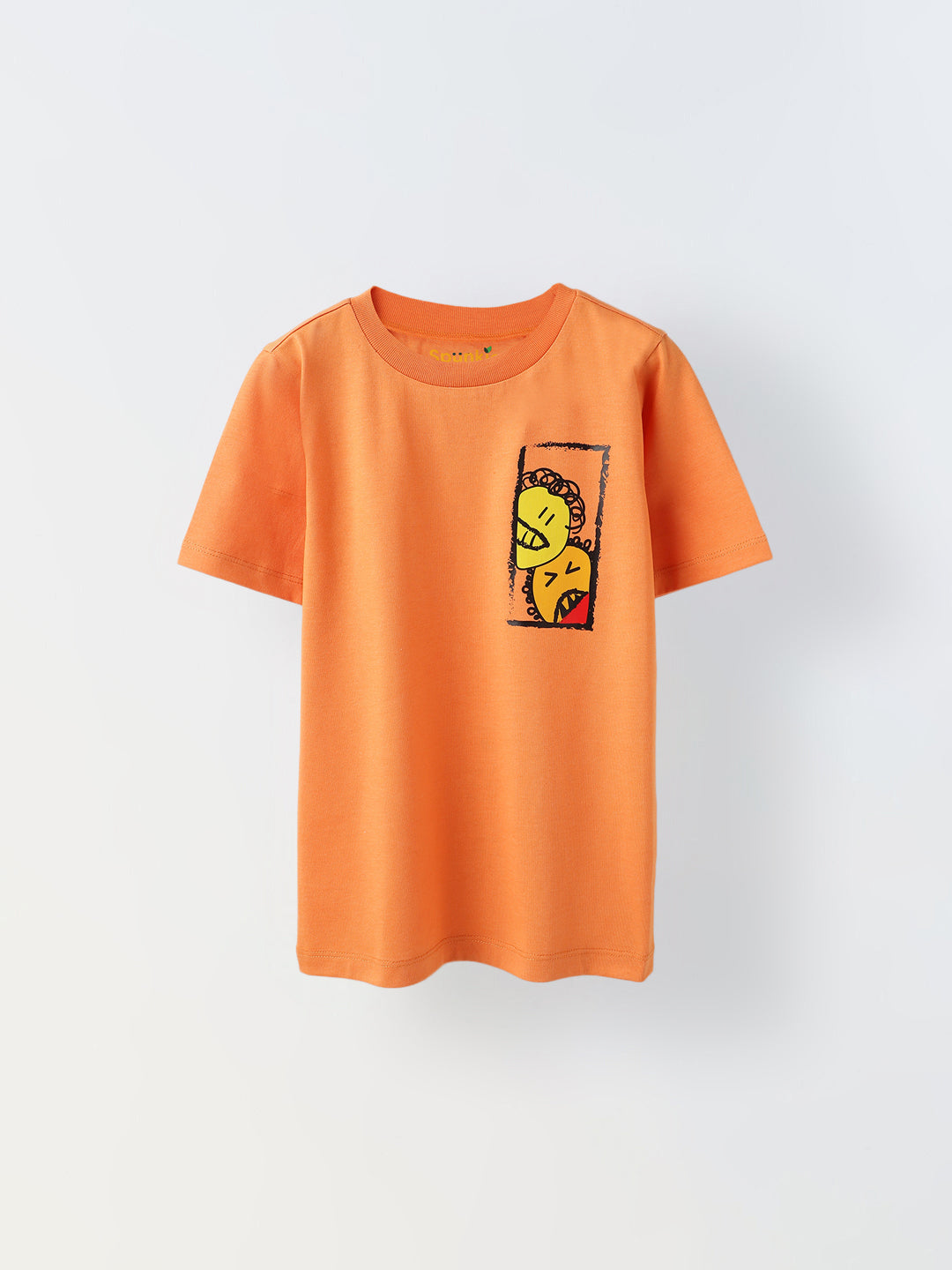 Everyday Orange Cartoon T-Shirt