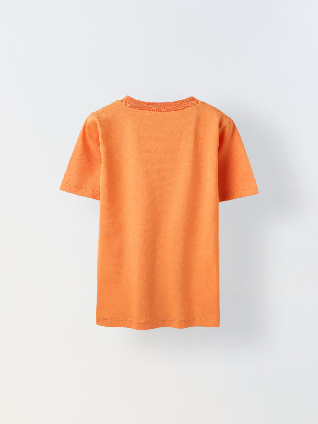 Orange Half Sleeve Printed Tshirt