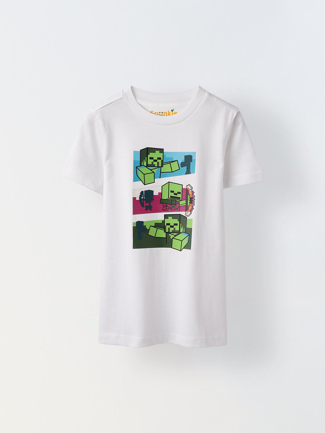 White Cartoon printed Tshirt
