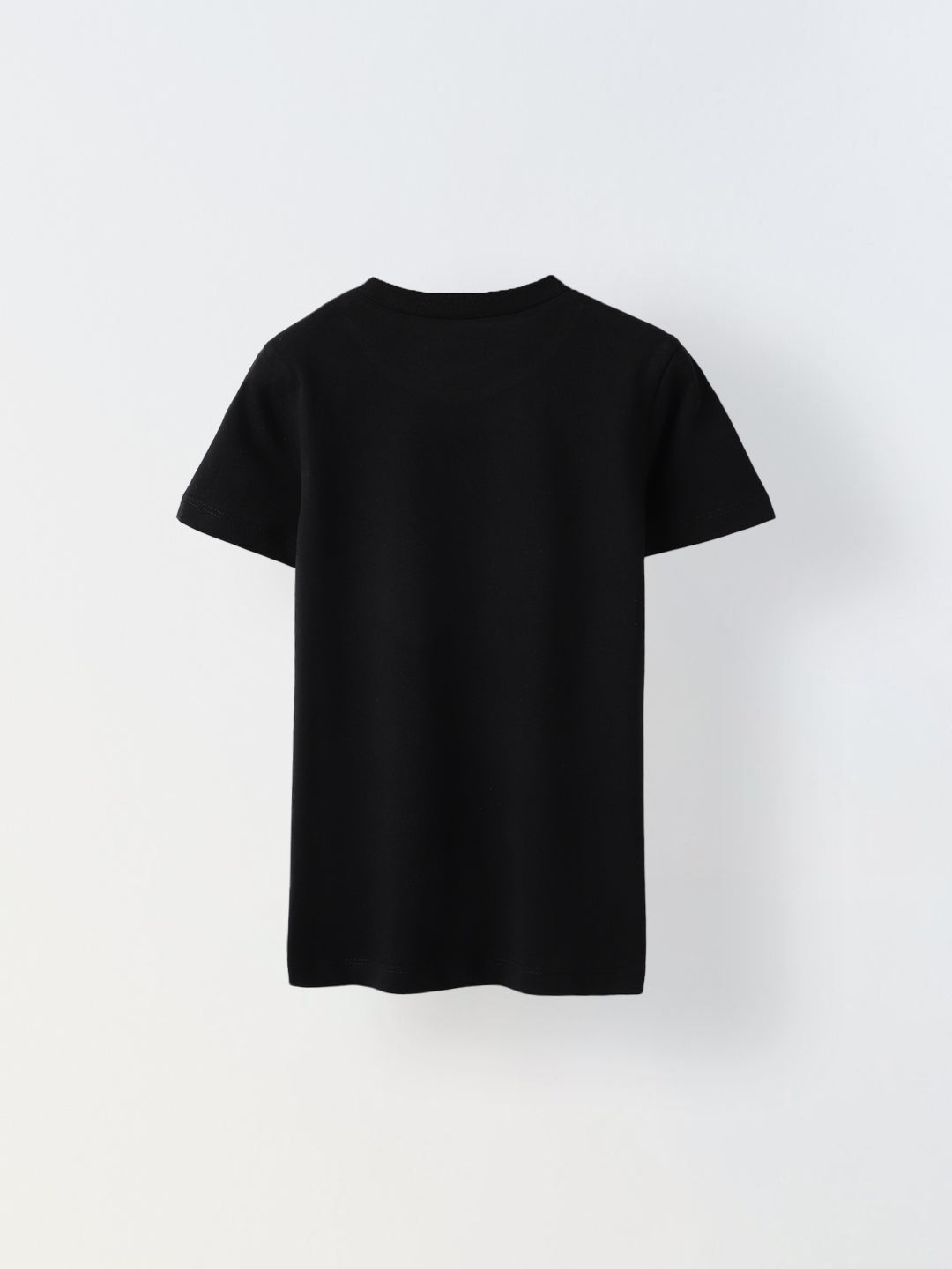 Black Half Sleeve printed Tshirt
