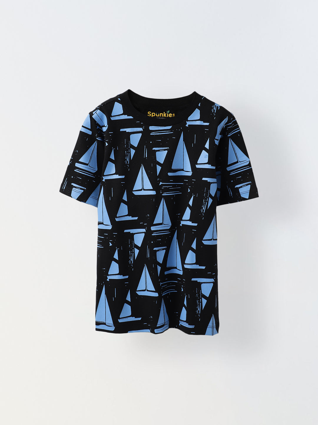 Black Ship Illustrator printed T-shirt