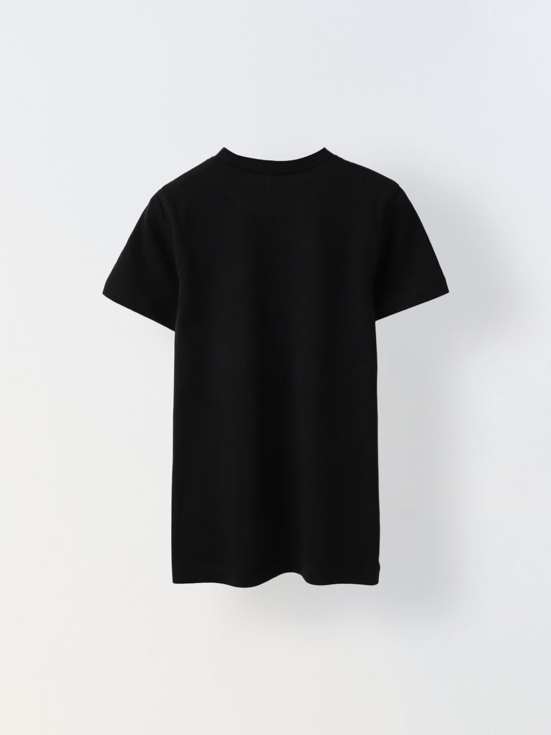 Black Half Sleeve Printed T-shirt