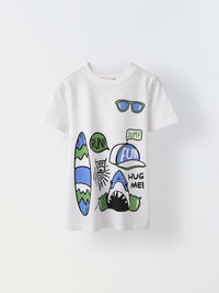 White Summery T-Shirt