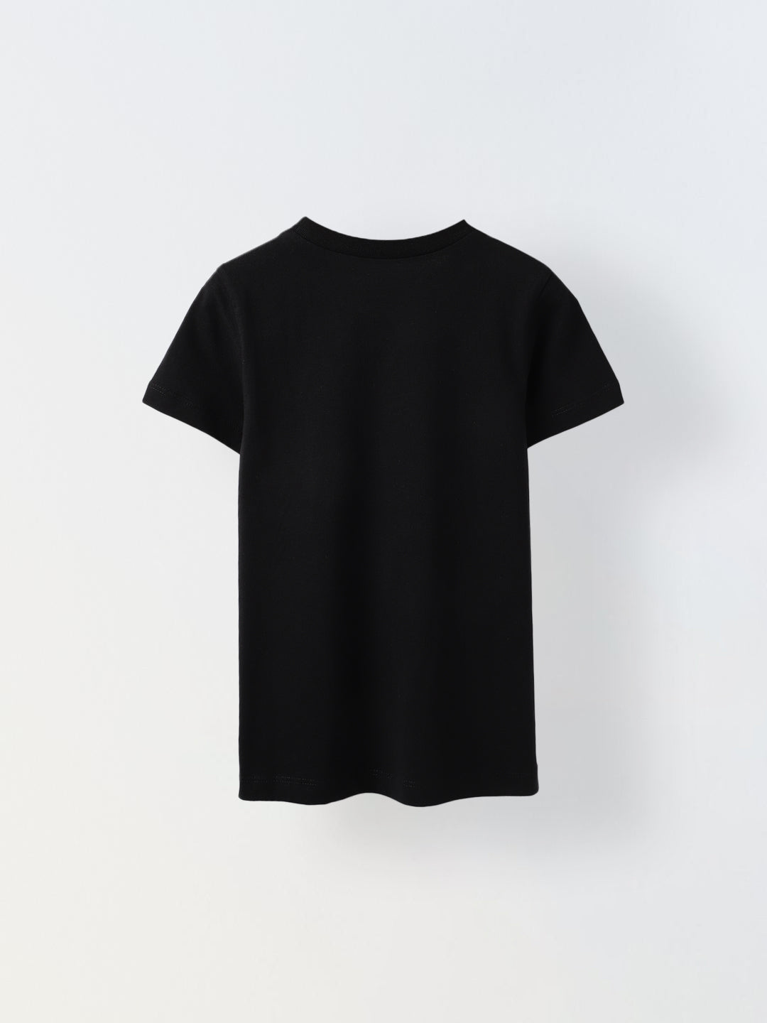 Black Half Sleeve Printed T-shirt