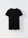 Black Half Sleeve Printed T-shirt