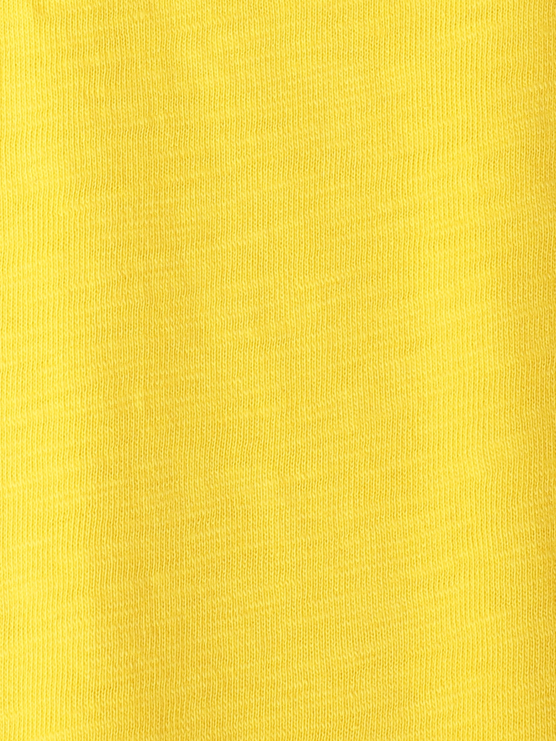 Yellow Solid Round Neck T-shirt- Boys