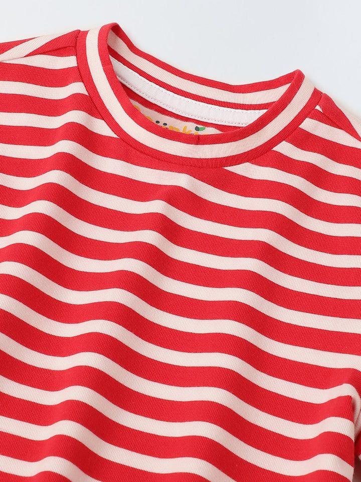 Red Striped Co-Ord Set-Boy