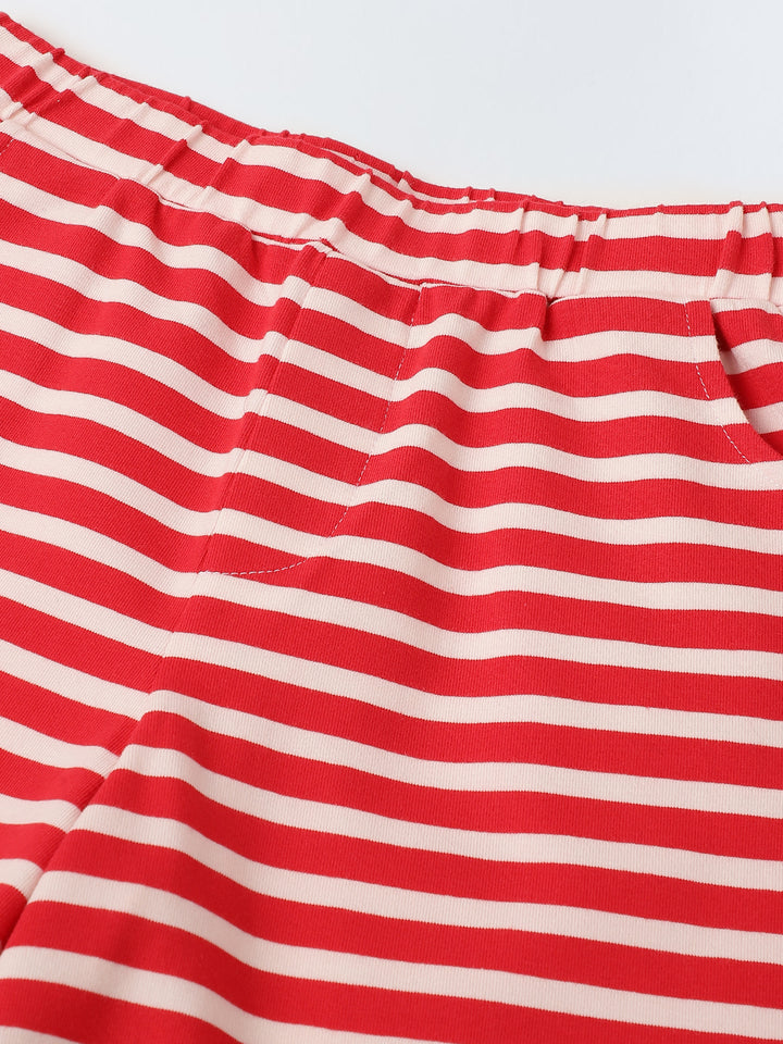 Red Striped Co-Ord Set-Boy