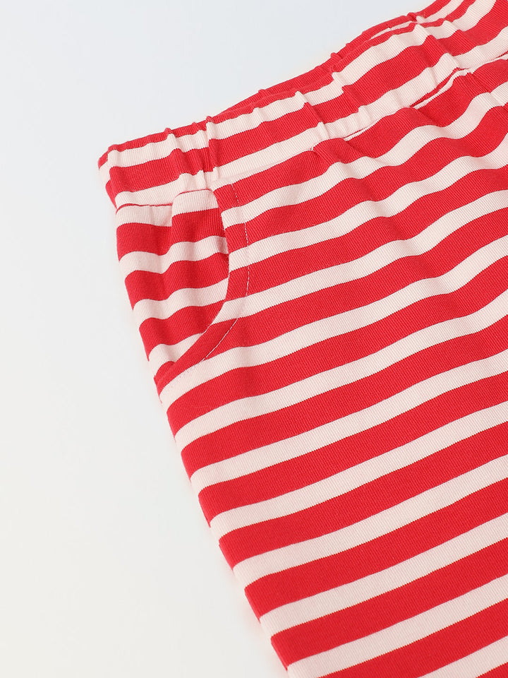 Red Striped Co-Ord Set-Boy