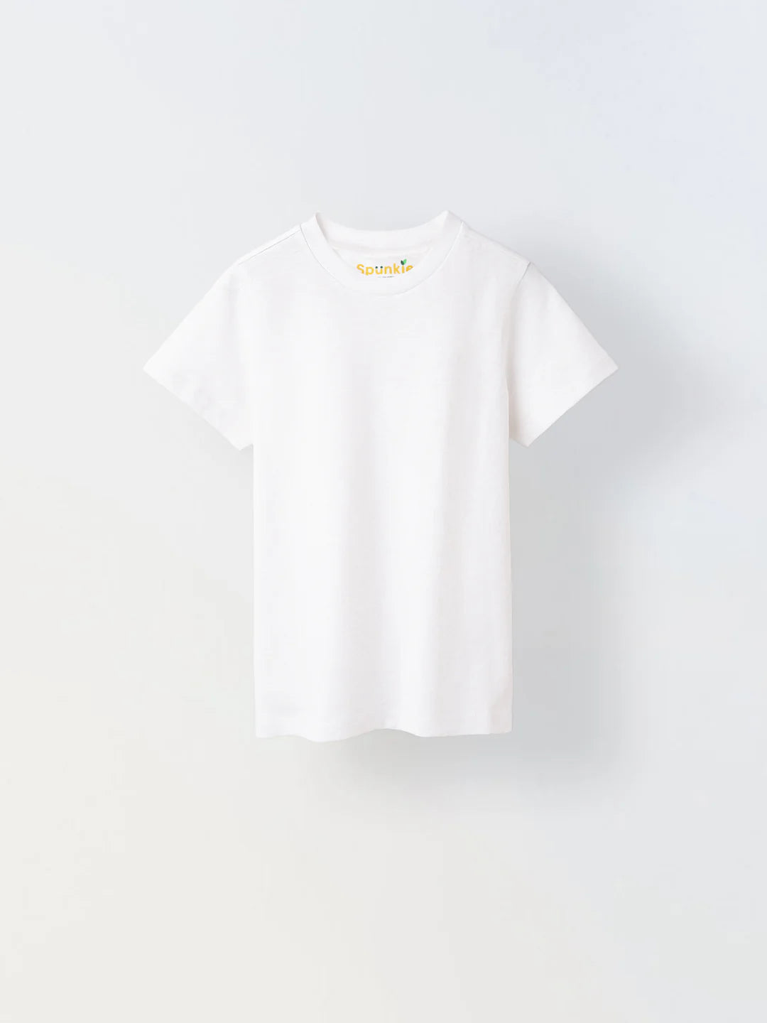 Kids White Plain T- shirt