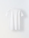 White Lemon Print Half Sleeve T-shirt Girls