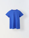 Blue Printed Half Sleeve T-shirt