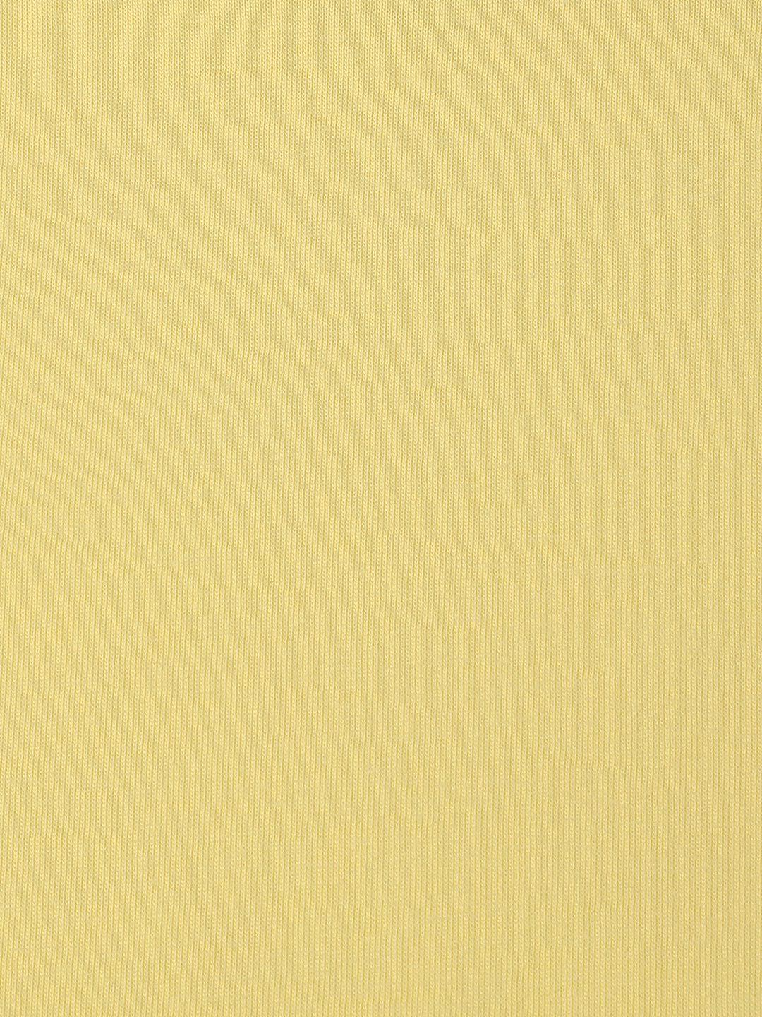 Yellow Solid Round Neck T-shirt- Boys