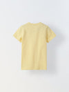 Soft Yellow Solid Round Neck T-shirt- Boys